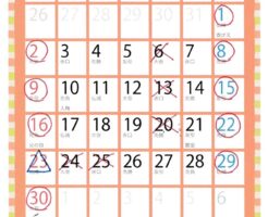 群馬県前橋市　あやいろ整骨院　2024年6月　営業カレンダー